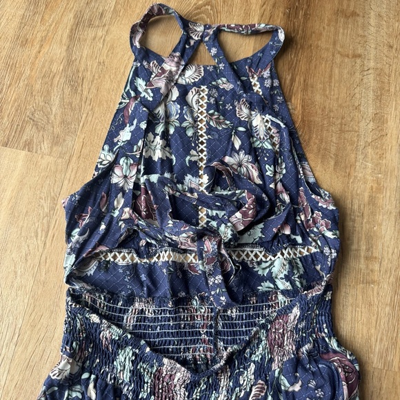 Jaase Navy Floral Maxi Dress with Pink and Cream Blooms - Picture 6 of 12